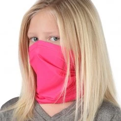 B-Driven Sports Solid Pink | Kids Gaiter Neck Gaiters