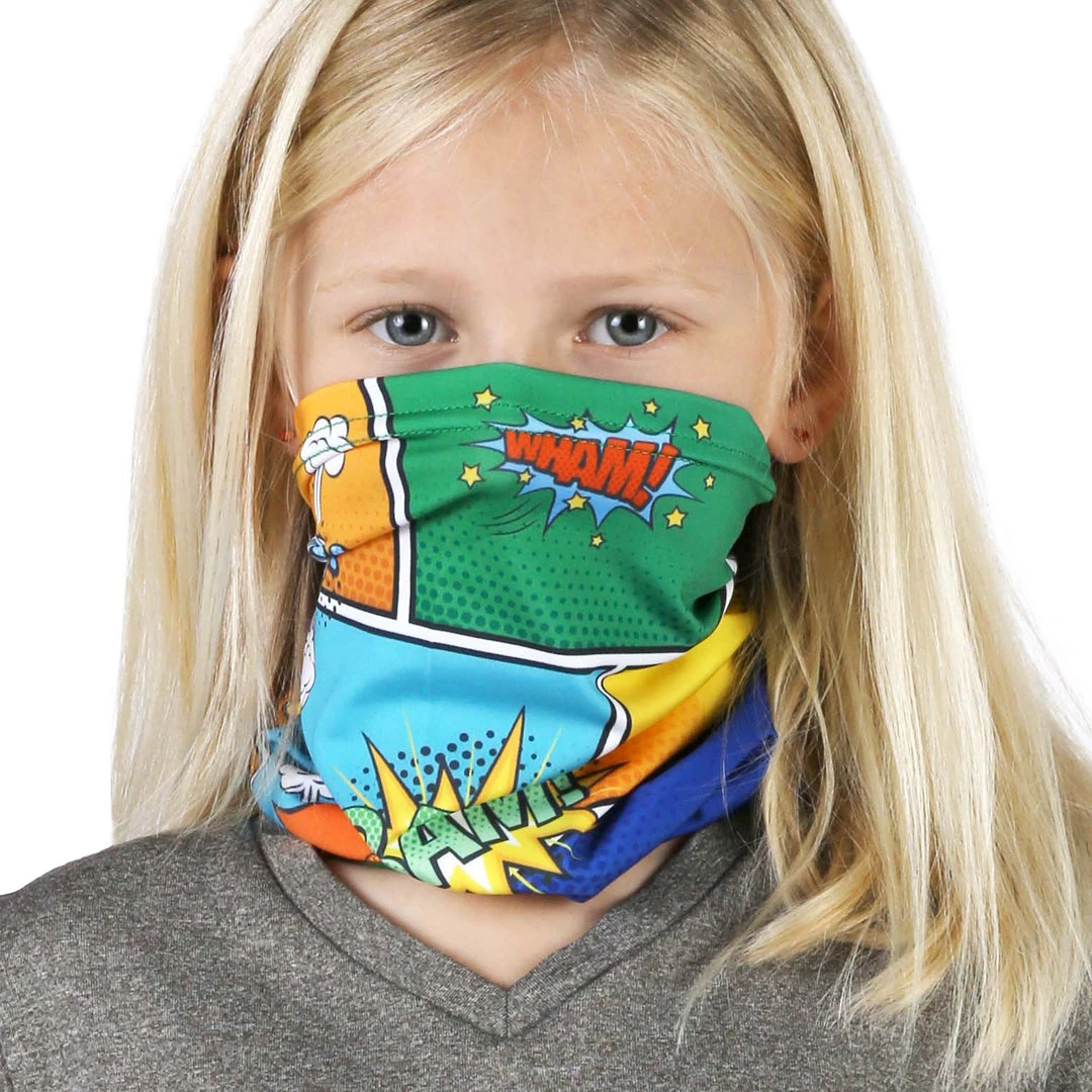 B-Driven Sports Neck Gaiters Super Hero | Kids Gaiter 3 B-Driven Sports Neck Gaiters Super Hero | Kids Gaiter