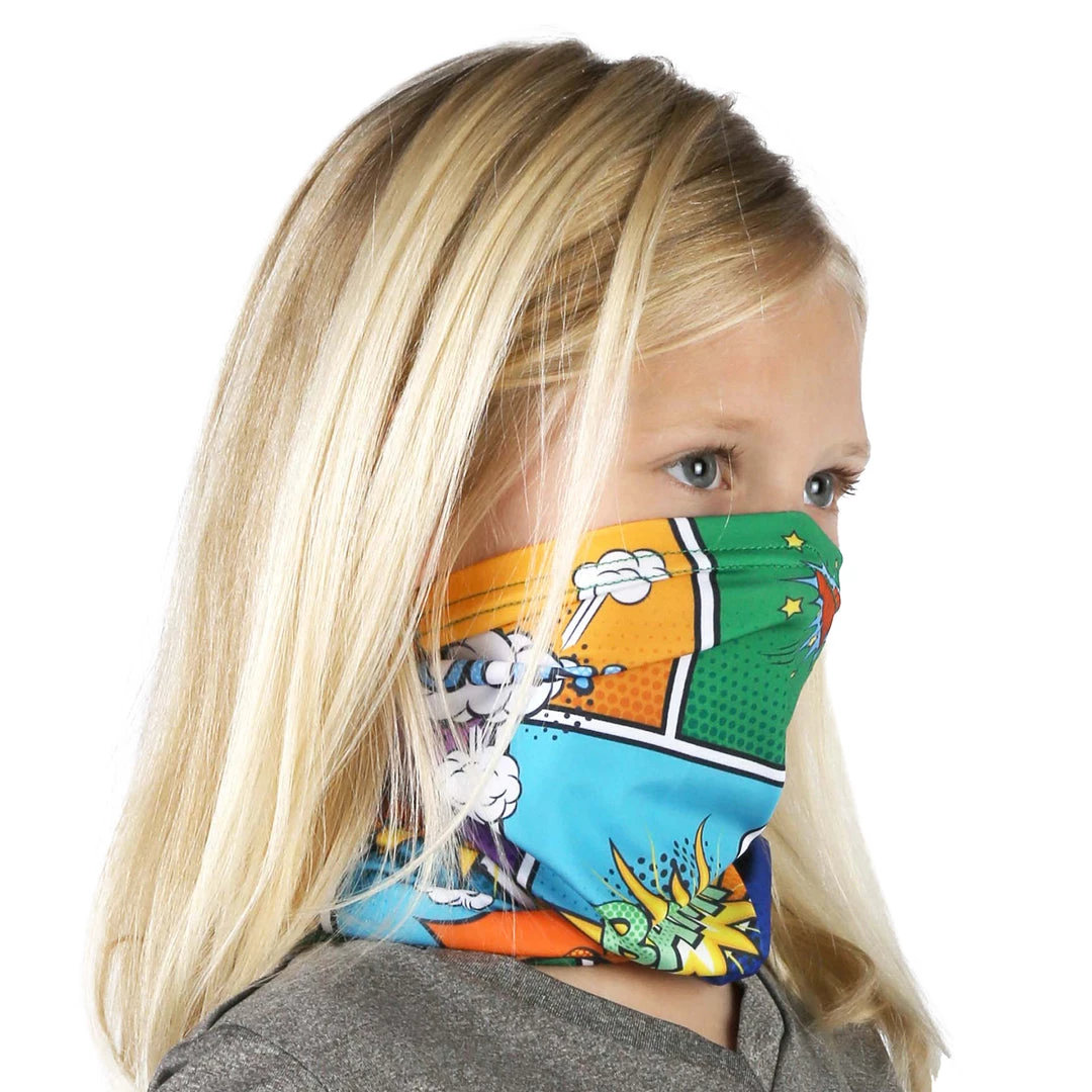 B-Driven Sports Neck Gaiters Super Hero | Kids Gaiter 4 B-Driven Sports Neck Gaiters Super Hero | Kids Gaiter