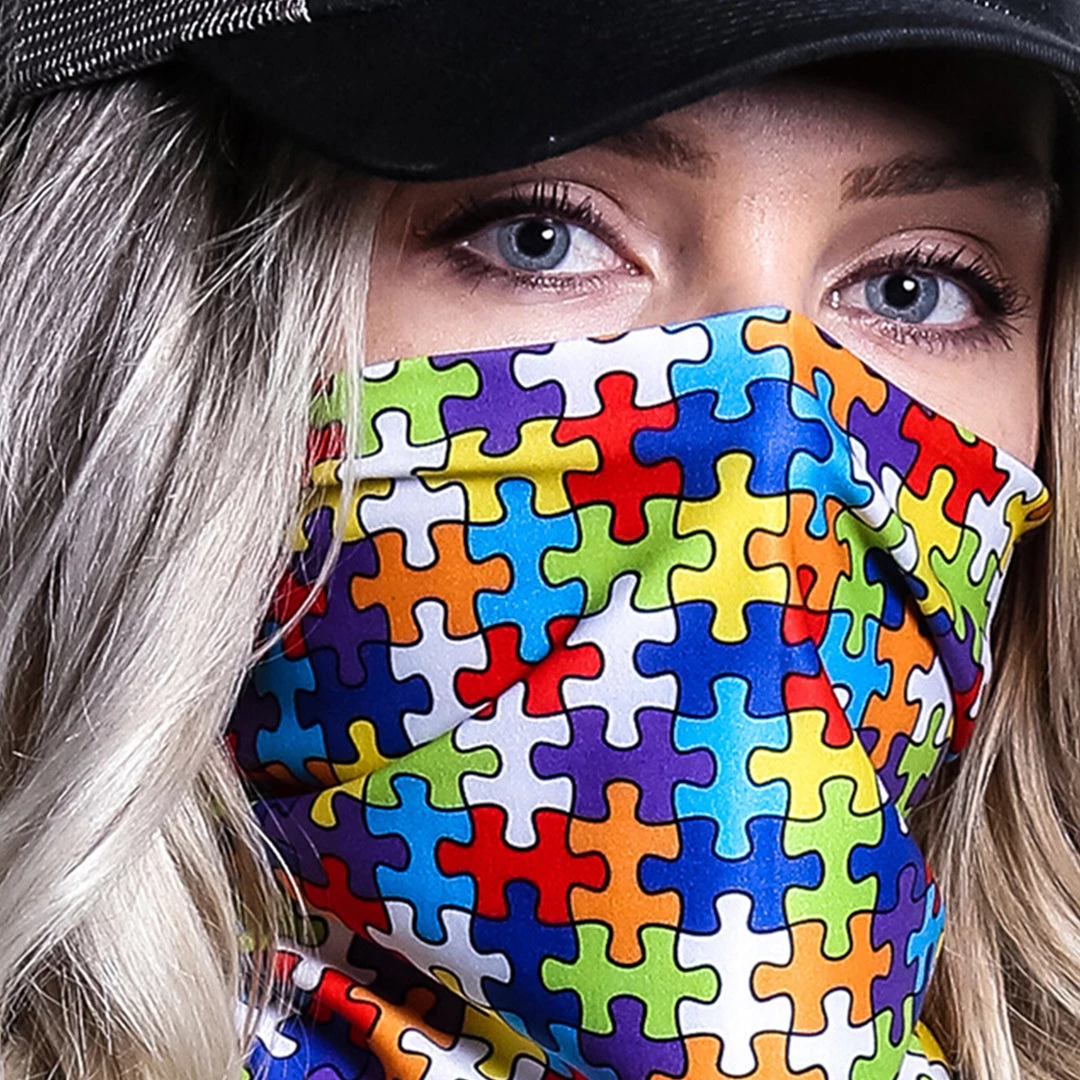 B-Driven Sports Neck Gaiters Autism | Neck Gaiter 3 B-Driven Sports Neck Gaiters Autism | Neck Gaiter