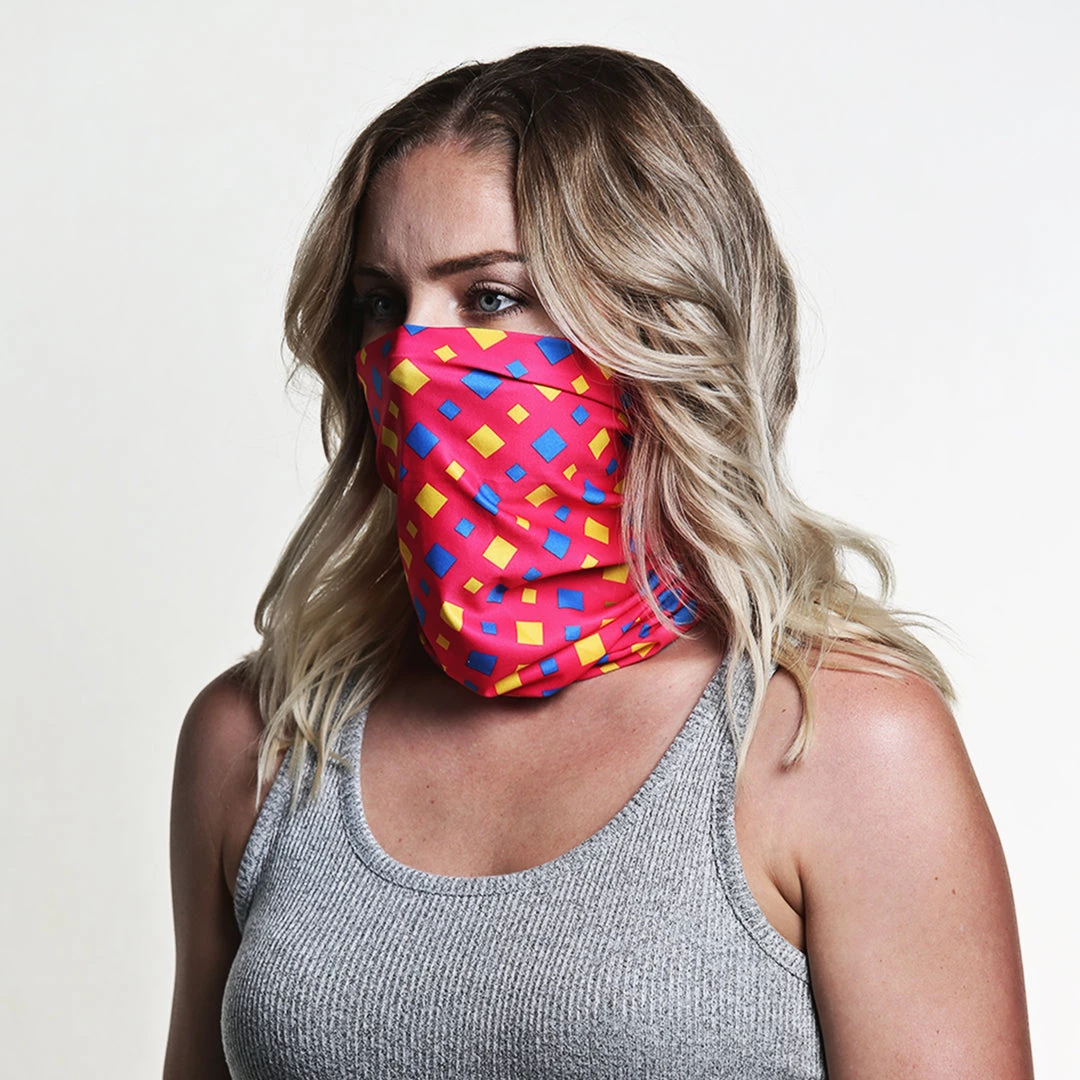 B-Driven Sports Support Breast Cancer Awareness Diamond Flamingo Pink | Neck Gaiter 5 B-Driven Sports Support Breast Cancer Awareness Diamond Flamingo Pink | Neck Gaiter