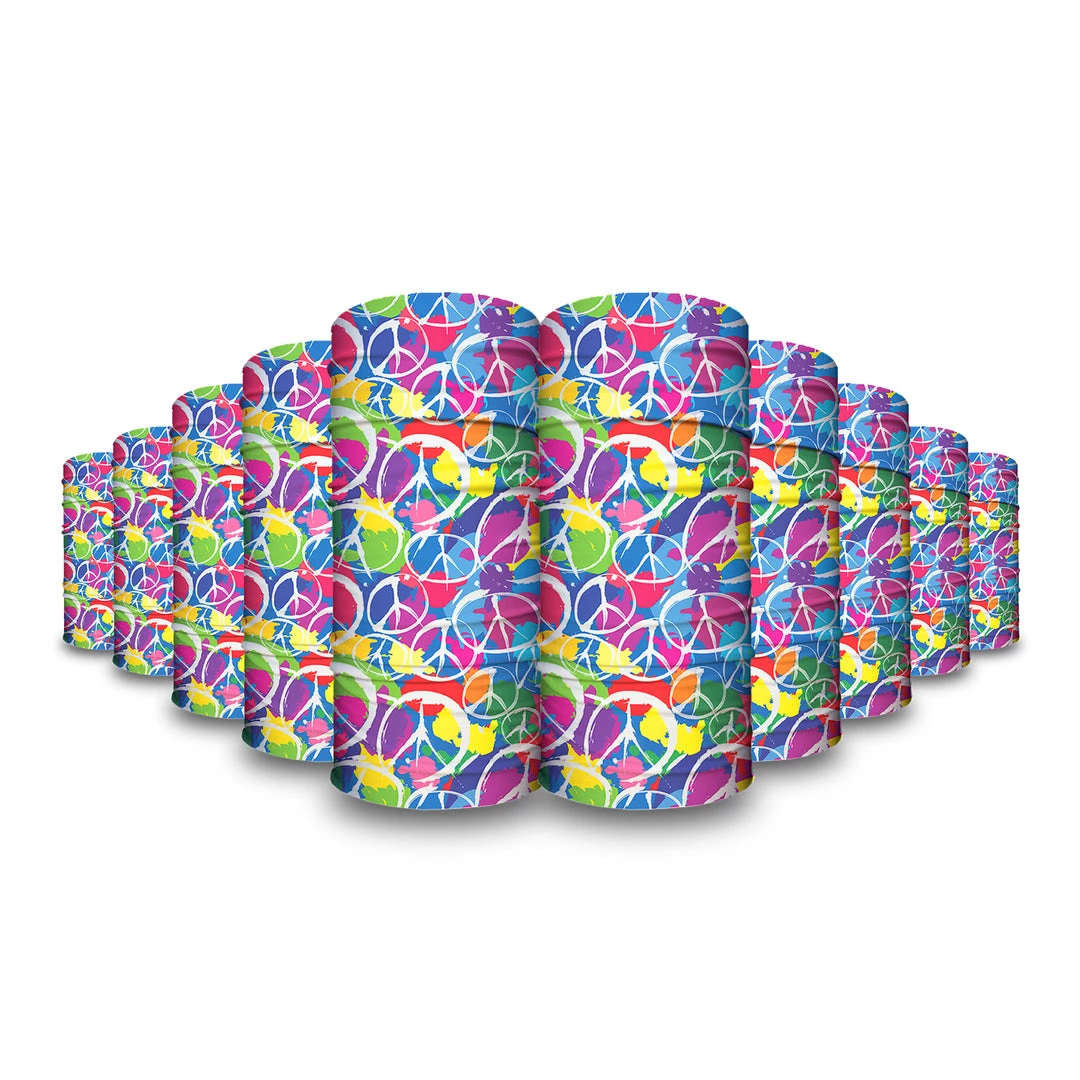 B-Driven Sports Retro Peace | Neck Gaiter Neck Gaiters 14 B-Driven Sports Retro Peace | Neck Gaiter Neck Gaiters