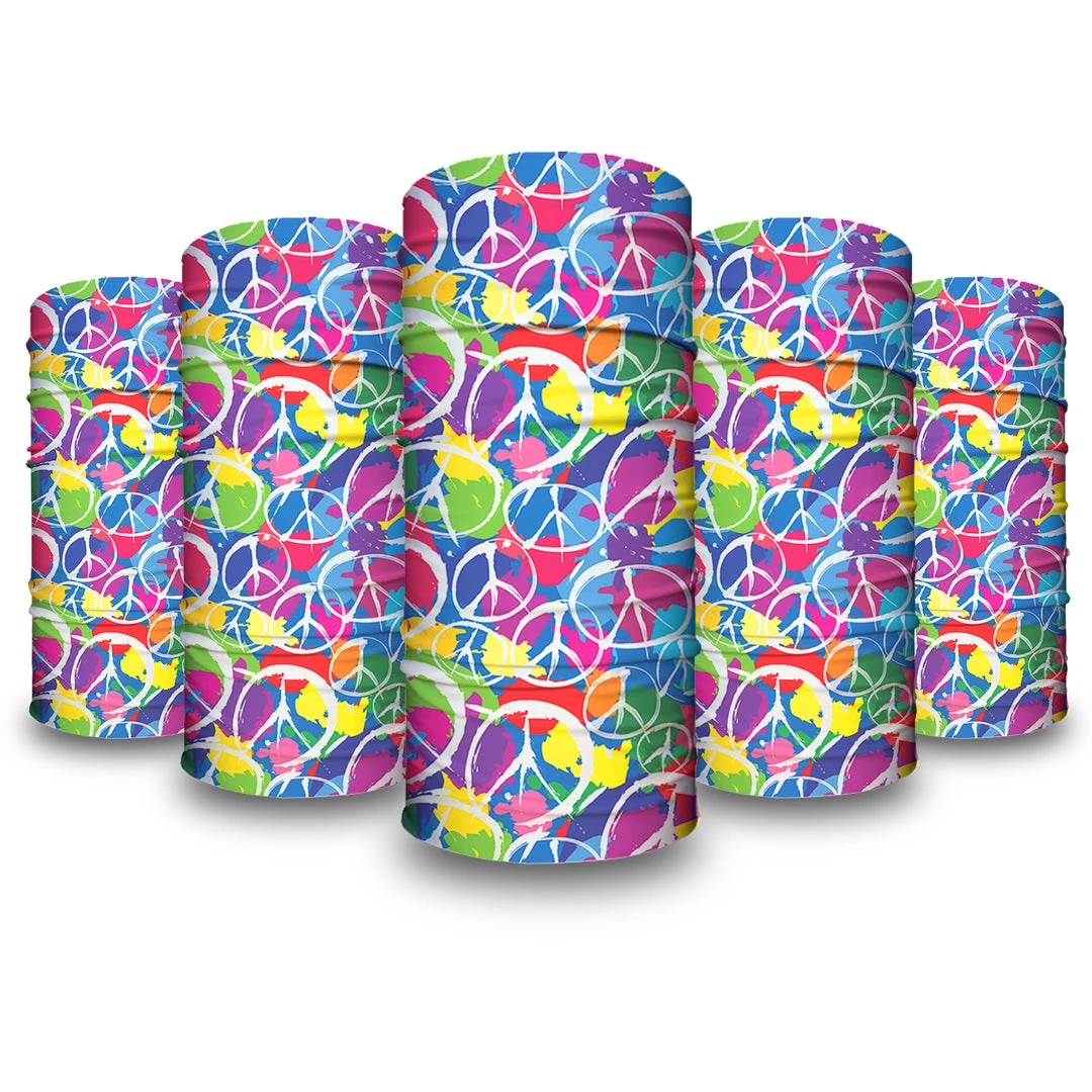 B-Driven Sports Retro Peace | Neck Gaiter Neck Gaiters 8 B-Driven Sports Retro Peace | Neck Gaiter Neck Gaiters