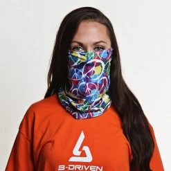 B-Driven Sports Retro Peace | Neck Gaiter Neck Gaiters 17 B-Driven Sports Retro Peace | Neck Gaiter Neck Gaiters