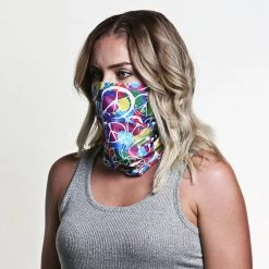 B-Driven Sports Retro Peace | Neck Gaiter Neck Gaiters 18 B-Driven Sports Retro Peace | Neck Gaiter Neck Gaiters