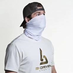 B-Driven Sports Solid White | Neck Gaiter Neck Gaiters