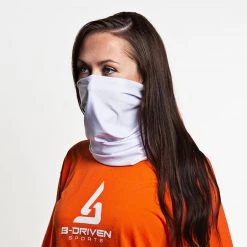 B-Driven Sports Solid White | Neck Gaiter Neck Gaiters