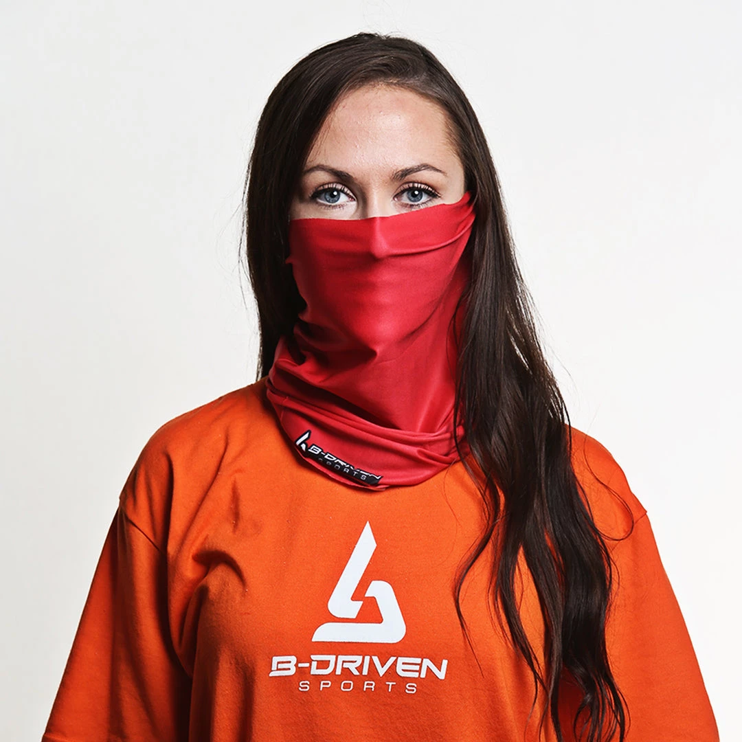 B-Driven Sports Solid Red | Neck Gaiter 7 B-Driven Sports Solid Red | Neck Gaiter