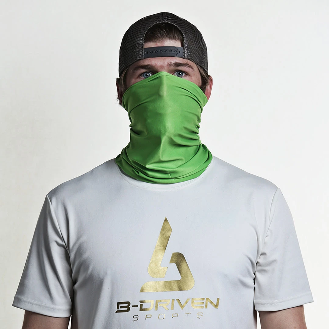 B-Driven Sports Neck Gaiters Solid Lime Green | Neck Gaiter 5 B-Driven Sports Neck Gaiters Solid Lime Green | Neck Gaiter