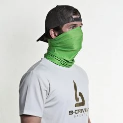 B-Driven Sports Neck Gaiters Solid Lime Green | Neck Gaiter