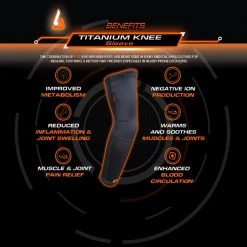 B-Driven Sports Titanium Knee Sleeves Titanium Knee Sleeve "Pair"