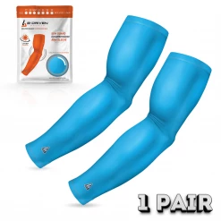 B-Driven Sports Pro-Fit Sun Sleeves Baby Blue Arm Sleeve | Sun Sleeve