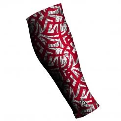 B-DRIVEN SPORTS Unisex Compression Calf Sleeves, Tribal Ink Red