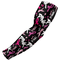 B-Driven Sports Pro-Fit Sports Arm Sleeves Breast Cancer Chic