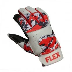 B-Driven Sports Bats & Gloves Flex Batting Glove, Red