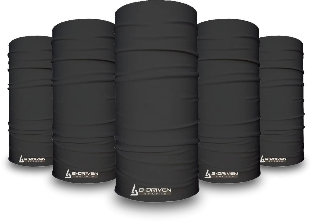 B-Driven Sports Solid Black | Neck Gaiter 10 B-Driven Sports Solid Black | Neck Gaiter