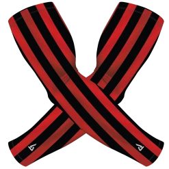 B-Driven Sports Pro-Fit Sun Sleeves Red Black Pipes | Sun Sleeve