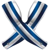 B-Driven Sports Blue White Pipes | Sun Sleeve Pro-Fit Sun Sleeves