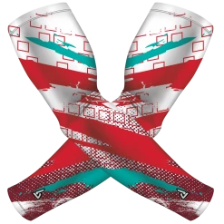 B-Driven Sports Red Green Abstract | Sun Sleeve