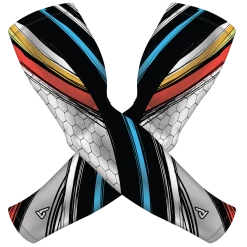 B-Driven Sports Pro-Fit Sun Sleeves Multicolor Honeycomb Abstract | Sun Sleeve