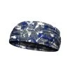B-Driven Sports Flaked Camo Blue Headbands