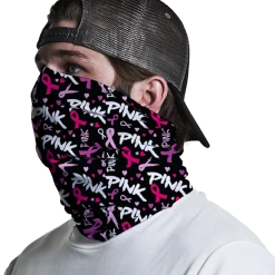 B-Driven Sports Breast Cancer Chic | Neck Gaiter Support Breast Cancer Awareness