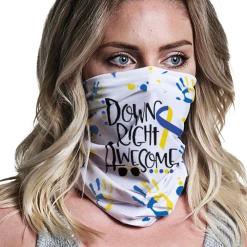 B-Driven Sports Neck Gaiters Down Syndrome Awareness | Neck Gaiter