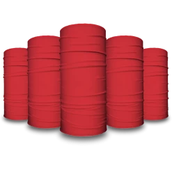 B-Driven Sports Solid Red | Kids Gaiter Neck Gaiters