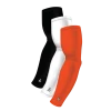B-Driven Sports Sports Arm Sleeve Bundles 3-Pack Bundle | Solids | White/Black/Orange Fire