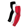 B-Driven Sports Sports Arm Sleeve Bundles 3-Pack Bundle | Solids | White/Black/Maroon Standard