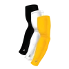 B-Driven Sports Sports Arm Sleeve Bundles 3-Pack Bundle | Solids | White/Black/Yellow Standard