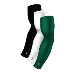 B-Driven Sports 3-Pack Bundle | Solids | White/Black/Green Hunter Sports Arm Sleeve Bundles