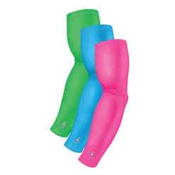 B-Driven Sports Sports Arm Sleeve Bundles 3-Pack Bundle | Solids | Pink Light/Blue Carolina/Green Lime Standard