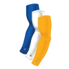 B-Driven Sports Sports Arm Sleeve Bundles 3-Pack Bundle | Solids | Yellow Dark/White/Blue Royal Bright