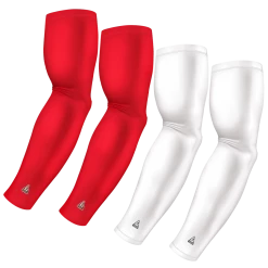 B-Driven Sports 4-Pack Bundle | Solids | White/Red Standard Dark Sports Arm Sleeve Bundles