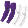 B-Driven Sports 4-Pack Bundle | Solids | White/Purple Light / Medium Sports Arm Sleeve Bundles 1 B-Driven Sports 4-Pack Bundle | Solids | White/Purple Light / Medium Sports Arm Sleeve Bundles