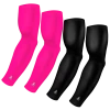 B-Driven Sports 4-Pack Bundle | Solids | Black/Pink Bright Sports Arm Sleeve Bundles