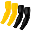 B-Driven Sports 4-Pack Bundle | Solids | Black/Yellow Bright Sports Arm Sleeve Bundles