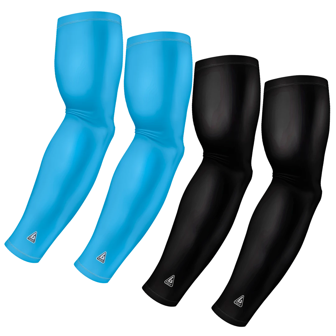 B-Driven Sports Sports Arm Sleeve Bundles 4-Pack Bundle | Solids | Black/Blue Carolina 3 B-Driven Sports Sports Arm Sleeve Bundles 4-Pack Bundle | Solids | Black/Blue Carolina
