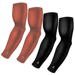 B-Driven Sports Sports Arm Sleeve Bundles 4-Pack Bundle | Solids | Black/Brown Dark Flesh