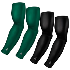 B-Driven Sports 4-Pack Bundle | Solids | Black/Green Hunter Dark Sports Arm Sleeve Bundles