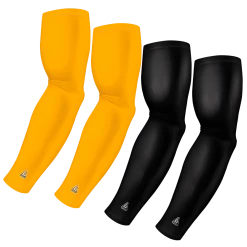 B-Driven Sports 4-Pack Bundle | Solids | Black/Yellow Dark Sports Arm Sleeve Bundles