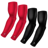 B-Driven Sports Sports Arm Sleeve Bundles 4-Pack Bundle | Solids | Black/Maroon Standard