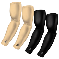 B-Driven Sports 4-Pack Bundle | Solids | Black/Beige Sports Arm Sleeve Bundles