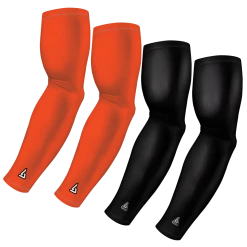 B-Driven Sports 4-Pack Bundle | Solids | Black/Orange Dark Sports Arm Sleeve Bundles