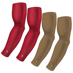 B-Driven Sports 4-Pack Bundle | Solids | Maroon Dark/Gold Dark Sports Arm Sleeve Bundles