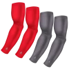 B-Driven Sports Sports Arm Sleeve Bundles 4-Pack Bundle | Solids | Red Standard Dark/Grey Dark