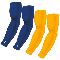 B-Driven Sports 4-Pack Bundle | Solids | Blue Royal Standard/Yellow Dark Sports Arm Sleeve Bundles