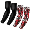 B-Driven Sports Sports Arm Sleeve Bundles 4-Pack Bundle | Solid/Flake Camo | Black Bundle 1