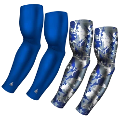 B-Driven Sports 4-Pack Bundle | Solid/Flake Camo | Blue Standard Bundle 1 Sports Arm Sleeve Bundles